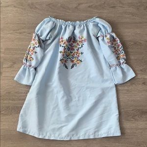 Floral off the shoulder dress